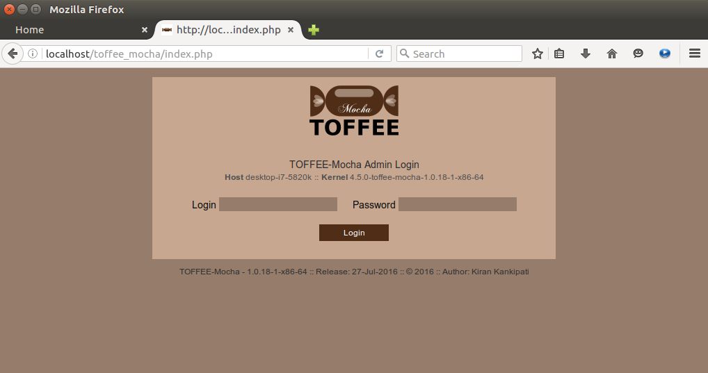 1 TOFFEE-Mocha-1.0.18-1-x86_64 WAN Emulator Login